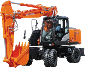 Колесный экскаватор Hitachi ZX140W-5B