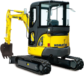 Мини-экскаватор гусеничный Komatsu PC35MR-3
