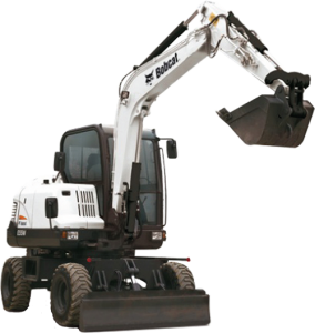 Мини-экскаватор колесный Bobcat E55W