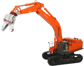 Гусеничный экскаватор Hitachi ZX250LCN-3 с гидроножницами HYPER DYC-1000
