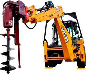 Экскаватор-погрузчик JCB-4CX с ямобуром