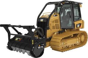 Бульдозер Caterpillar D3 с мульчером Ferri TFC/DT-F