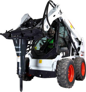 Мини-погрузчик Bobcat S510 с гидромолотом HB880